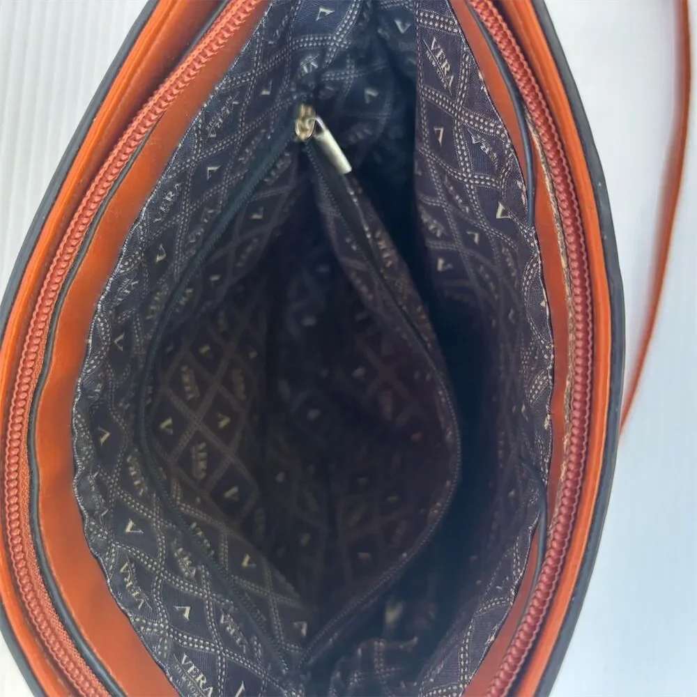 Vera Wang New York Women's Brown Crossbody Purse Adjustable Strap‎ Casual